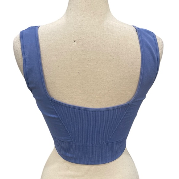 Free People FP Movement Good Karma Sports Bra SZ M L African Violet - Picture 4 of 5